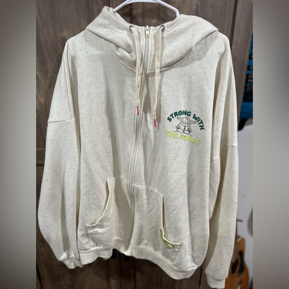 Star Wars The Child Choose Your Path Zip up Hoodie L